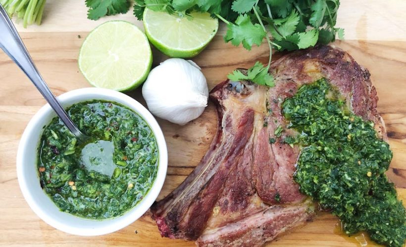 Chimichurri para tus cortes de carne